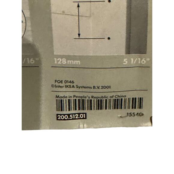 IKEA Kosing Cabinet Drawer Handles 128mm Pack of Six 200.512.01 House Bath NEW - Picture 3 of 4